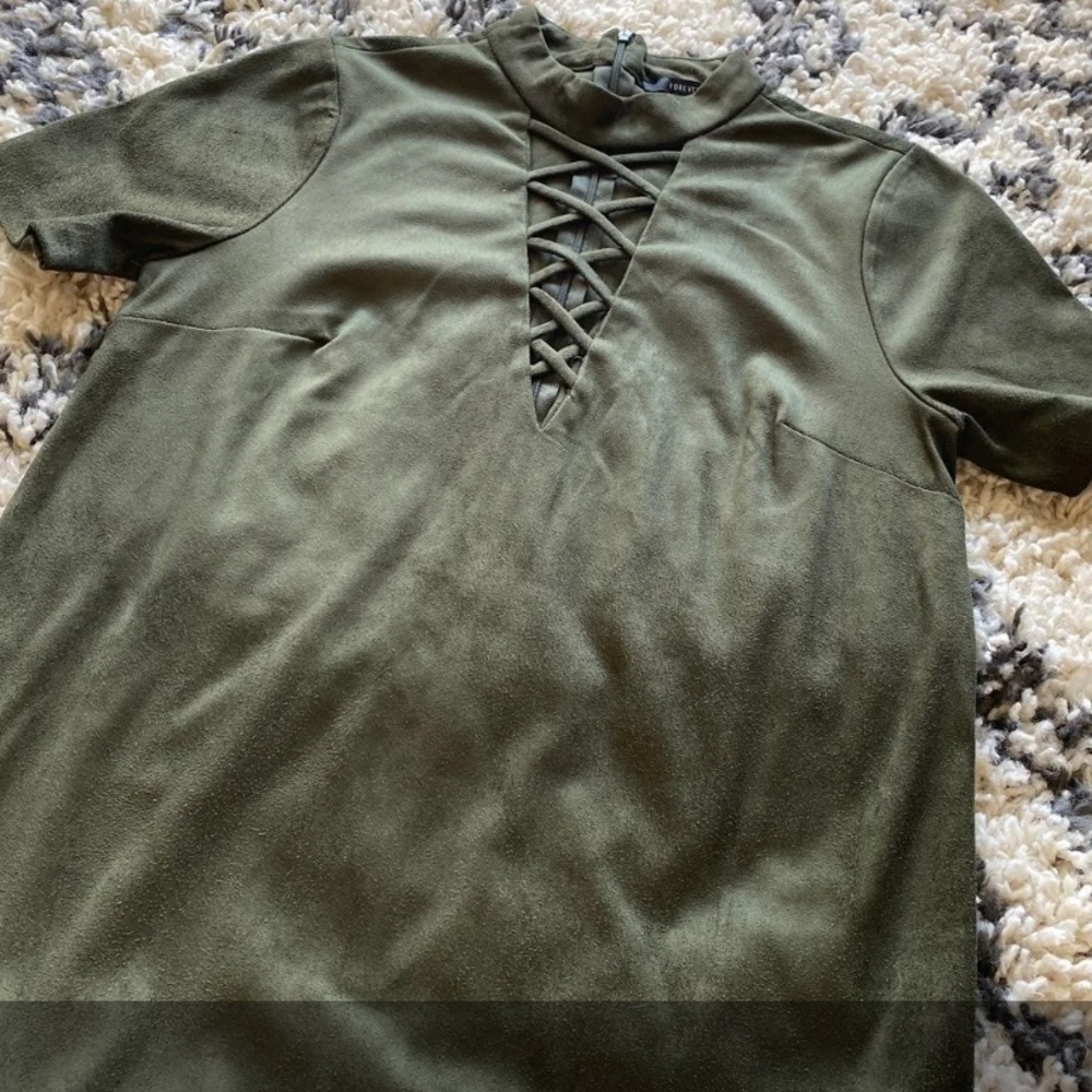 Forever 21 Faux suede dress